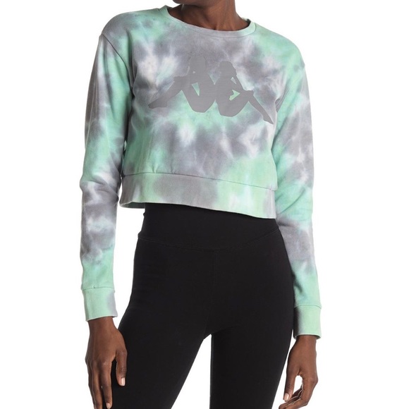 Kappa Active Tie Dye Galz Cropped Sweatshirt - Picture 2 of 7
